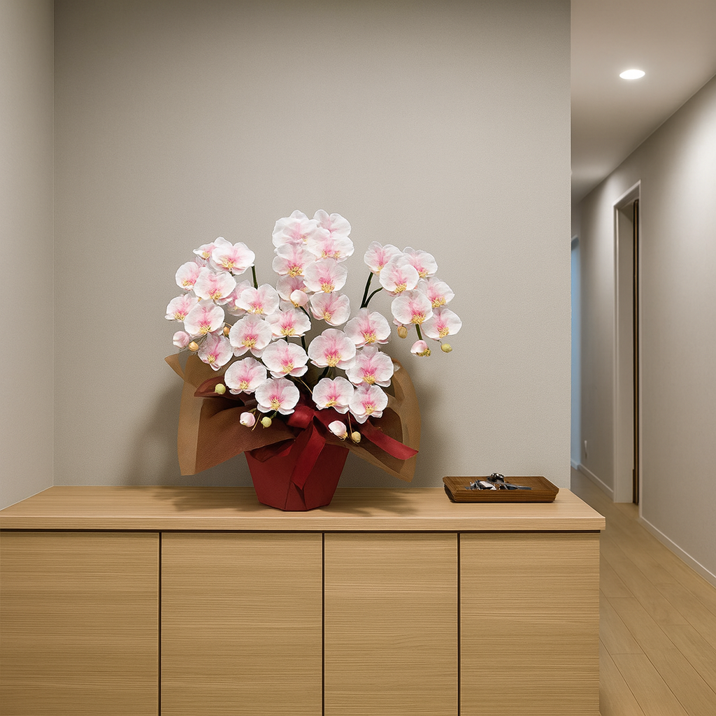 光触媒造花胡蝶蘭の設置イメージ画像（玄関）