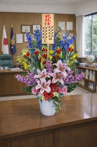 光触媒 造花 フラワーアレンジ795 壇上花タイプ | 移転祝い 開店祝い