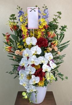 名札付きの光触媒造花壇上花のイメージ画像