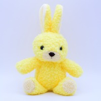 年代物 ぬいぐるみの童心 DOUSIN おすわりブタ チンチラS アイボリー レトロ 童心 DOUSIN マーガレットチンチラ ブタ SSサイズ 4コセット