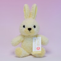 ウサギのぬいぐるみフカフカ・Sクリーム26ｃｍ（日本製）