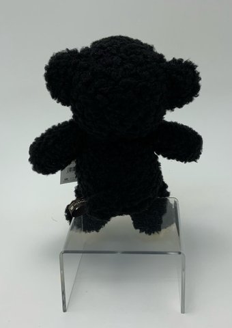 クマのぬいぐるみフカフカ・Sブラック21ｃｍ（日本製）