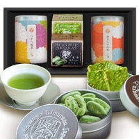 お茶旅 贅沢チョコと濃いお茶2種ギフト（特八100g ，八八100g，ペカンナッツショコラ45g、茶チョコ玄米クランチ4個）