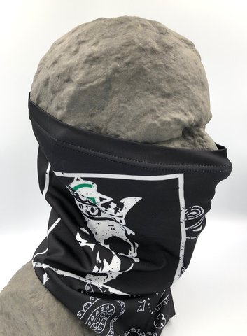 GALLIUM ネックガーターDry SKULL BK