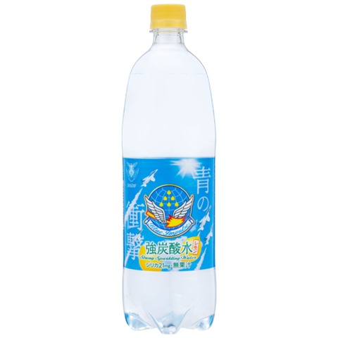 ブルーインパルス強炭酸水「青の衝撃」レモン　1000ml