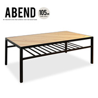  センターテーブル おしゃれ『105センターテーブル ABEND』 ヴィンテージ風 インダストリアル スチール 木【dm005】