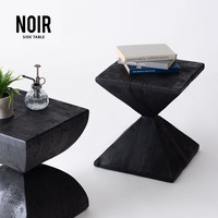  サイドテーブル おしゃれ『SIDE TABLE NOIR』 プランターベース 木製 飾り棚 スツール【ay2942】