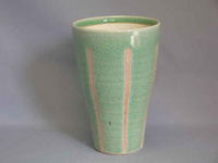 伊賀焼　長谷製陶　ビードロラインビアカップ