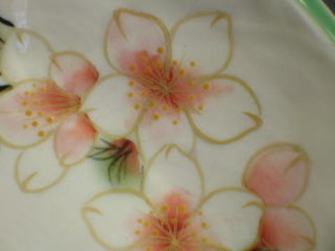 銘々皿の桜の絵