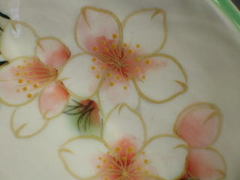 銘々皿の桜の絵