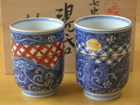 七宝唐草組湯呑