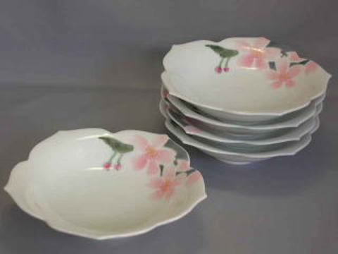 薄墨桜花型小鉢揃い
