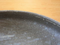 信楽焼　卯山製陶　いぶし面取り盛鉢