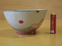 清水焼　幹窯　桜の花飯碗（小）