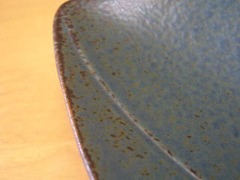 美濃焼　山吾陶器ナイルブルーパスタ皿（1枚）