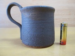 信楽焼　古仙堂窯　ブラウンタグマグカップ