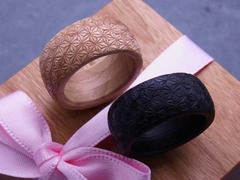 木製　指輪