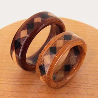 木の指輪　木製指輪
