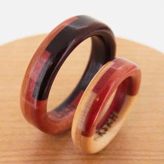 プロポーズ　木製指輪
