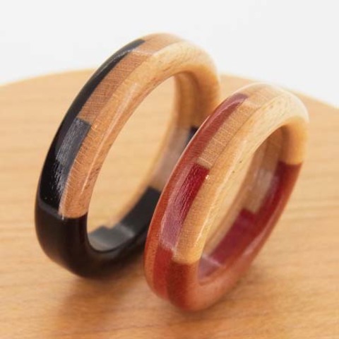 木の指輪屋さん　木の指輪　木婚式　金属アレルギー