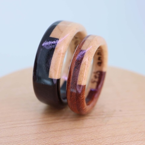 指輪　木製