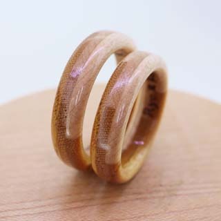 木婚式　木の指輪