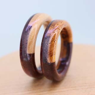 木製指輪　金属アレルギー